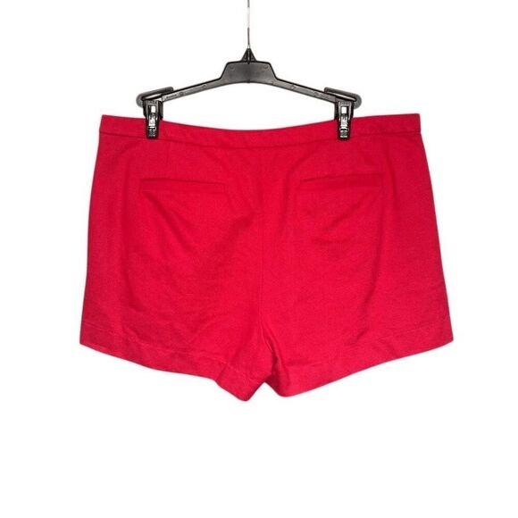 J.Crew Women's Red Pleated Cotton Shorts Size 10 Casual - Picture 4 of 5
